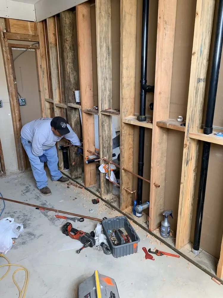 Commercial rough-in plumbing for Gas Line Repair in Aldens